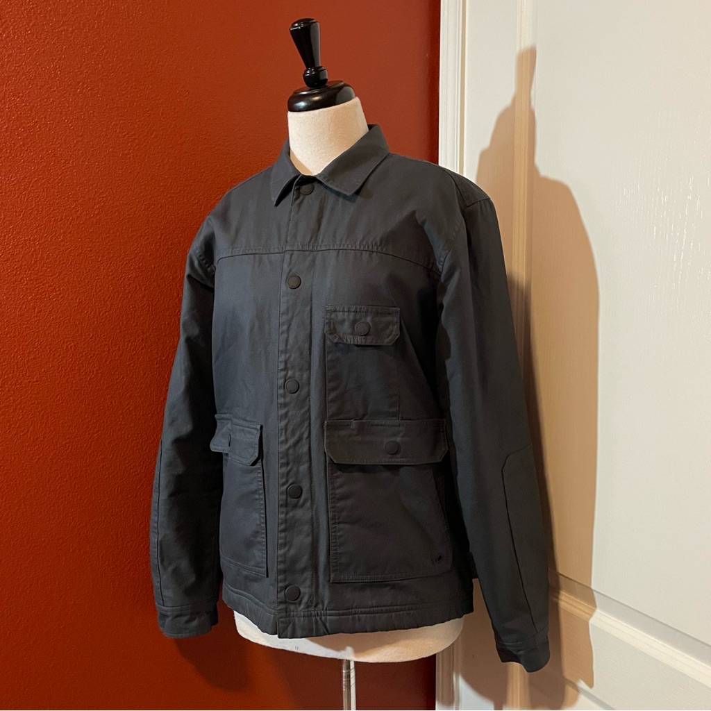 Tavik Men’s Blue Western Blanket Lined Snap Closure Gorpcore Work Field Jacket